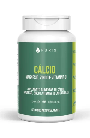 Cálcio de Ostras + Vitamina D + Magnésio + Zinco Puris